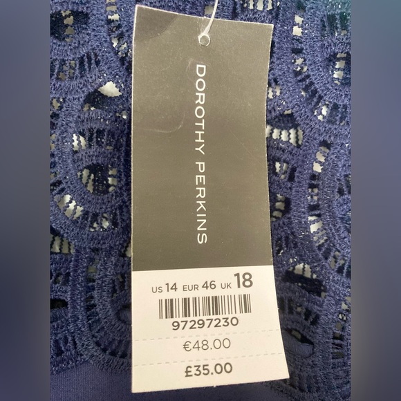 Dorothy Perkins blue dress, NWT - Picture 5 of 6